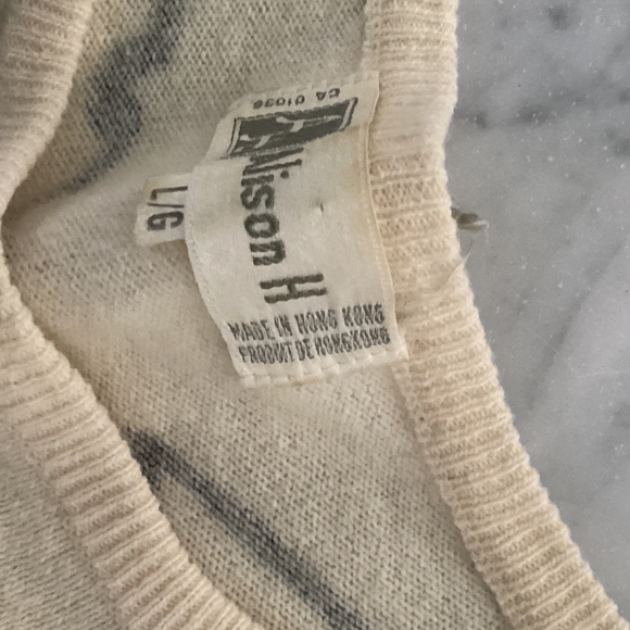 Vintage 80s Wool Angora Sweater - Picture 4 of 9